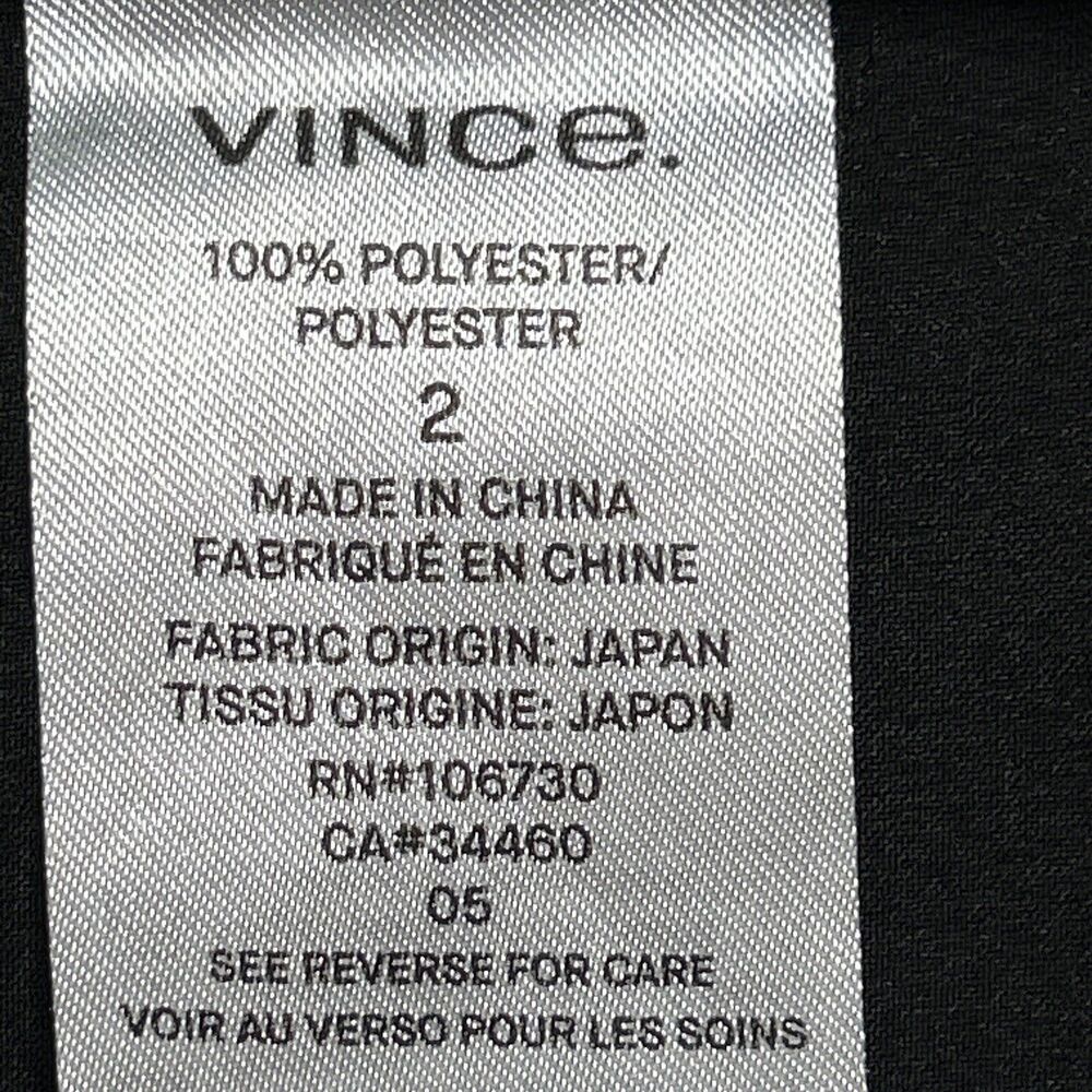 Vince Women's Size 2 Cuffed Crepe Suiting Trouser Black V547821483 - Picture 5 of 7